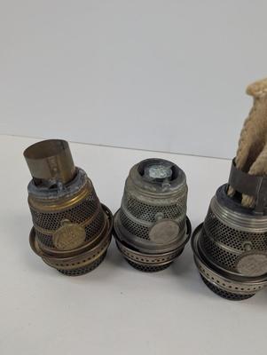 Various Aladdin Model Some Are No. B Nu-Type Lox-On Kerosene Lamp Burners #1