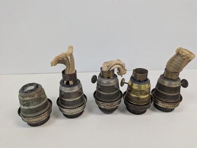 Various Aladdin Model Some Are No. B Nu-Type Lox-On Kerosene Lamp Burners #1