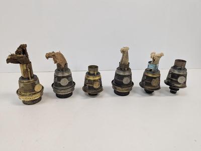 Various Aladdin Model B Nu-Type Lox-On Aladdin #23 Model #12 Kerosene Lamp Burners #3