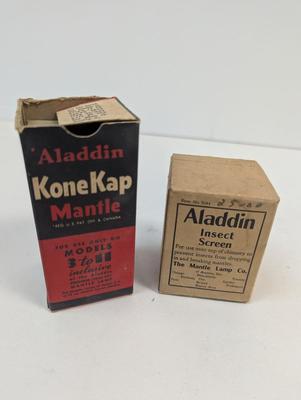 Aladdin Wicks Model 11 KoneKap Mantle Aladdin Insect Screen Electric Converter Instant Light Burner #6