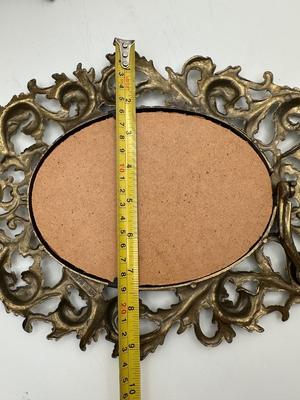 Pair of Ornate Vintage Italian Oval Picture Frames – Made in Italy