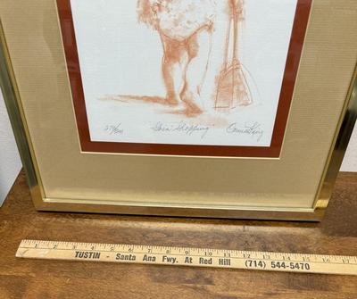 Sale Photo Thumbnail #233: By Connie King. Number 279 of 300. Art size is approx. 12” x 9”, overall framed and matted size is  approx. 20” x 16”. Good condition.