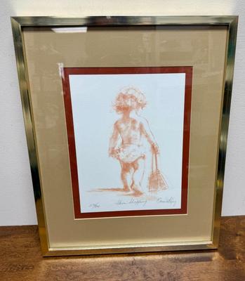 Sale Photo Thumbnail #236: By Connie King. Number 279 of 300. Art size is approx. 12” x 9”, overall framed and matted size is  approx. 20” x 16”. Good condition.