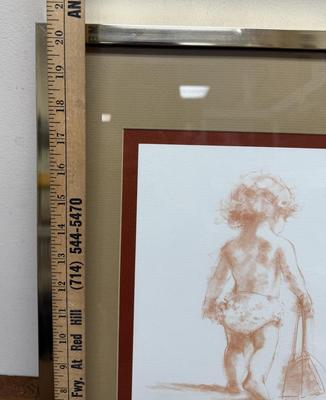 Sale Photo Thumbnail #232: By Connie King. Number 279 of 300. Art size is approx. 12” x 9”, overall framed and matted size is  approx. 20” x 16”. Good condition.