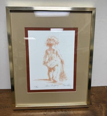 Sale Photo Thumbnail #231: By Connie King. Number 279 of 300. Art size is approx. 12” x 9”, overall framed and matted size is  approx. 20” x 16”. Good condition.