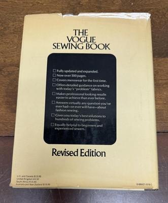 Sale Photo Thumbnail #268: Include sewing tips and solutions to all manner of home-sewing needs.  Dust jacket has a stain at the top and some age-related damage, but the book is in overall good condition.