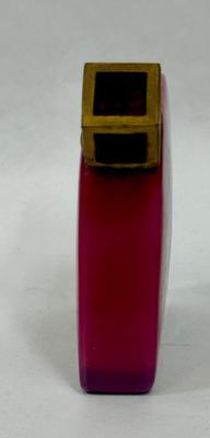 !920's Baccarat French Aert Deco Red Cube Glass Perfume Scent Bottle