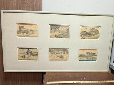 Set of 6 Vintage Reproductions of Japanese Woodblock Prints
