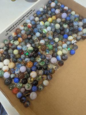 Vintage Glass Marbles Includes Some Uranium Lot #3