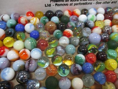 Vintage Glass Marbles Includes A Few Uranium Marbles #1