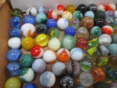 Vintage Glass Marbles Includes A Few Uranium Marbles #1