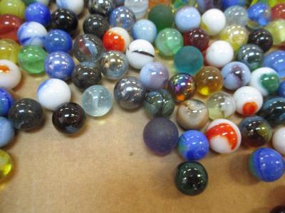 Vintage Glass Marbles Includes A Few Uranium Marbles #1