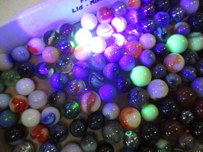 Vintage Glass Marbles Includes A Few Uranium Marbles #2