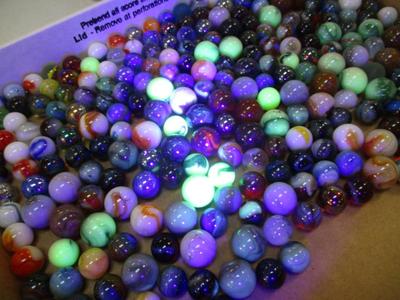 Vintage Glass Marbles Includes A Few Uranium Marbles #2
