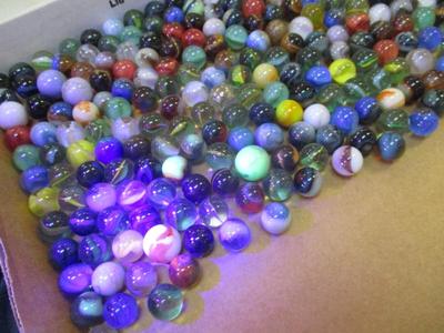 Vintage Glass Marbles Includes A Few Uranium Marbles #6