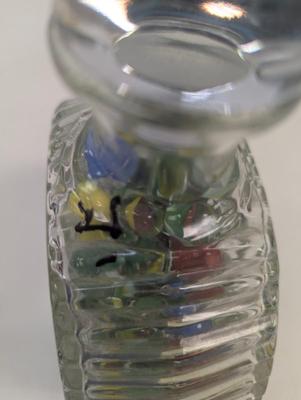 Antique Collectors Marbles With Glass Decanter #4