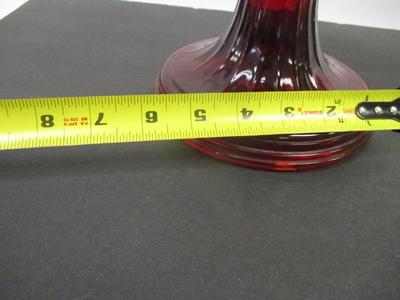 Aladdin Ruby Red Lincoln Draft Drape Lamp & Vintage 1930's Aladdin Oil Lamp Jadeite Glass Milk Decor #3