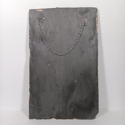 LOT 83: Set of (5) Handpainted Slate Plaques
