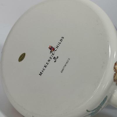 LOT 84: MacKenzie-Childs Butterfly Garden Teapot & Utensil Holder
