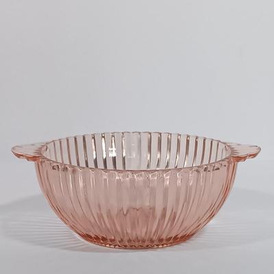 LOT 85: Pink Depression Glass Dishes