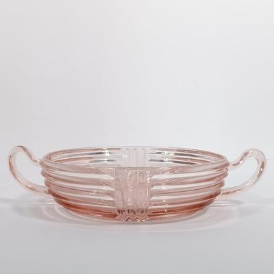 LOT 85: Pink Depression Glass Dishes