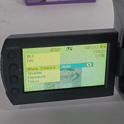 LOT 87: Panasonic PV-A207 Palmcorder, Samsung SC-D372 Digital Video Camcorder, Tripod, Cases & More