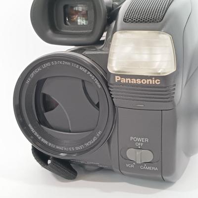 LOT 87: Panasonic PV-A207 Palmcorder, Samsung SC-D372 Digital Video Camcorder, Tripod, Cases & More