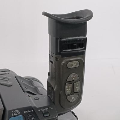 LOT 87: Panasonic PV-A207 Palmcorder, Samsung SC-D372 Digital Video Camcorder, Tripod, Cases & More