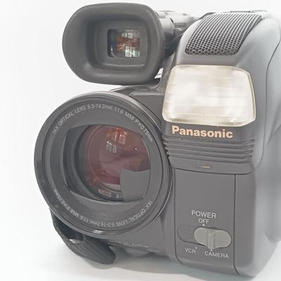 LOT 87: Panasonic PV-A207 Palmcorder, Samsung SC-D372 Digital Video Camcorder, Tripod, Cases & More
