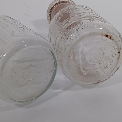 LOT 88: Set of (7) Vintage Milk Bottles