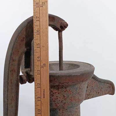 LOT 90: Antique Cast Iron Hand Water Pump