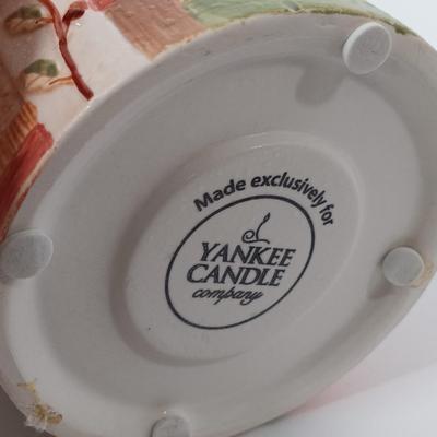 LOT 91: Autumn Collection - Yankee Candle Candleholders, Harvest Sign, Ceramic Turkey Planter & More