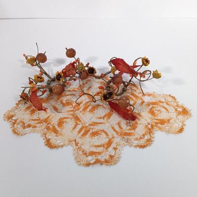 LOT 91: Autumn Collection - Yankee Candle Candleholders, Harvest Sign, Ceramic Turkey Planter & More