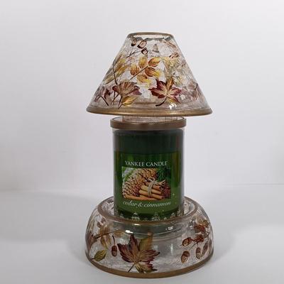 LOT 91: Autumn Collection - Yankee Candle Candleholders, Harvest Sign, Ceramic Turkey Planter & More