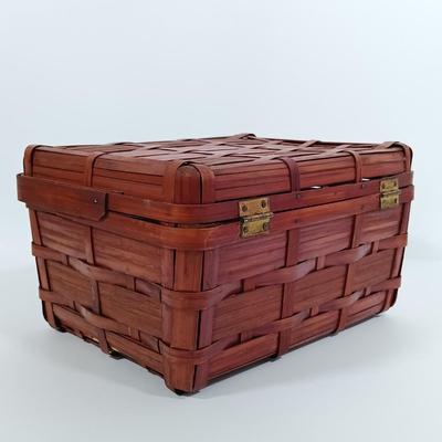LOT 93: Sewing Boxes with Sewing Notions, Button Filled Ball Jar Lamp & More