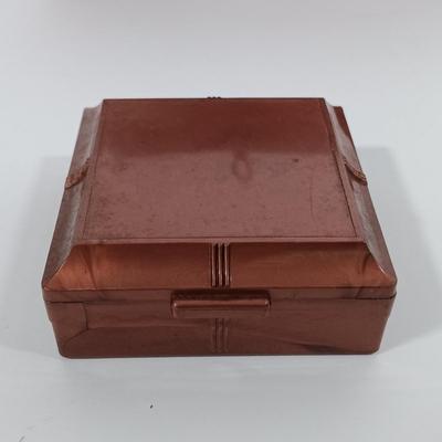 LOT 93: Sewing Boxes with Sewing Notions, Button Filled Ball Jar Lamp & More