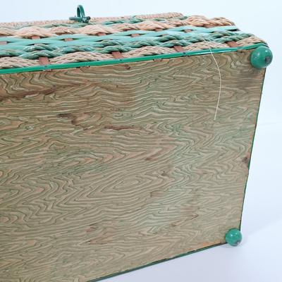 LOT 93: Sewing Boxes with Sewing Notions, Button Filled Ball Jar Lamp & More