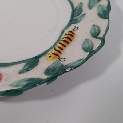LOT 95: Butterfly Collection- Serving Dish, Trivet, Teacup, Cheese Platter & More