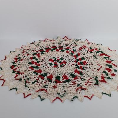 LOT 106: Lefton Holly Candy Cane Tiered Cake Plate, Nikko Holiday Flatware, Lenox Snowmen, Hand Painted Pottery Bell & More