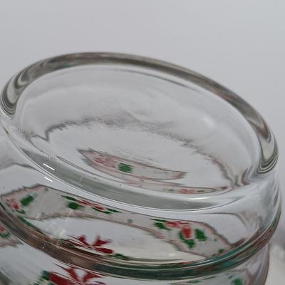 LOT 106: Lefton Holly Candy Cane Tiered Cake Plate, Nikko Holiday Flatware, Lenox Snowmen, Hand Painted Pottery Bell & More