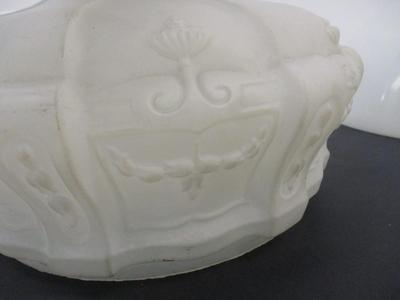 Victorian Antique White Opaline Glass Shade & White Shade #3