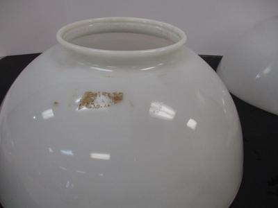 Victorian Antique White Opaline Glass Shade & White Shade #3