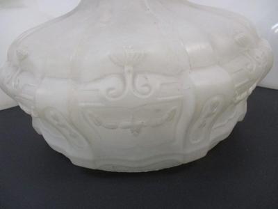 Victorian Antique White Opaline Glass Shade & White Shade #3