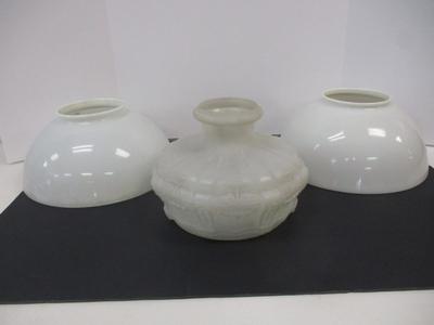 Victorian Antique White Opaline Glass Shade & White Shade #3