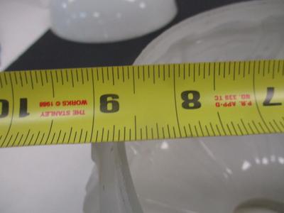 Victorian Antique White Opaline Glass Shade & White Shade #3