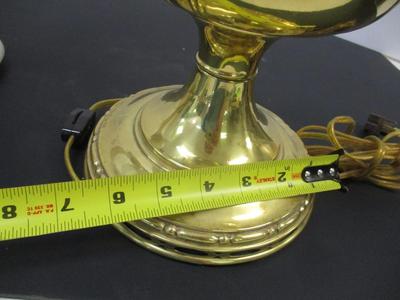 Electric Aladdin Alacite Glass Lamp Body Swirl Shape - Aladdin Brass Lamp Model No. 8 #17