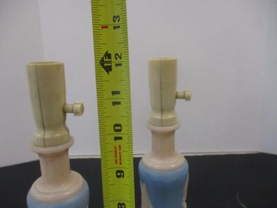 Pair Of Aladdin Blue Alacite Lamps #18
