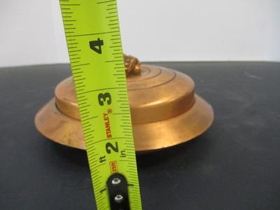 Art Deco Style Chase Brass & Glass Trinket Box