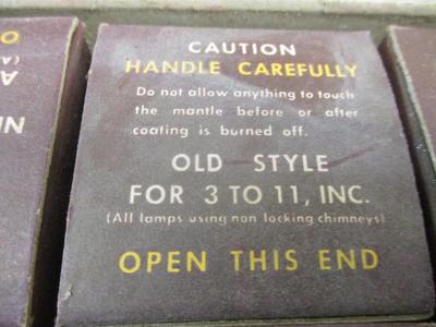 12 - Welsbach Kerosene Quick-Lock Mantles 3 To 11 Old Style