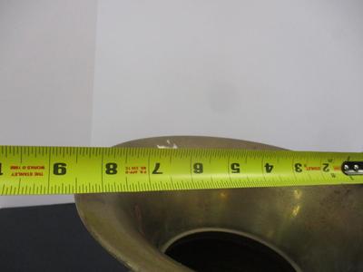 Antique Pacific Railroad Brass Weighted Spittoon 10"